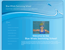 Tablet Screenshot of bluewhaleswimmingschool.co.uk